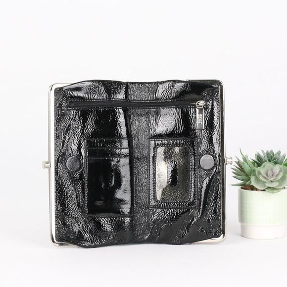 Hobo Lauren Black Patent Leather Wallet / Clutch - Picture 6 of 9